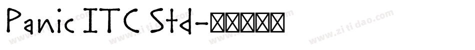 Panic ITC Std字体转换